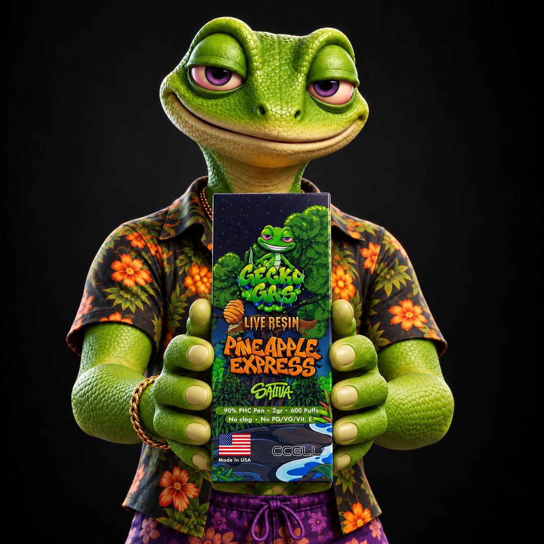 Vaper Gecko Gas Pineapple Express 10-OH de GreenWitch – Costa del Sol