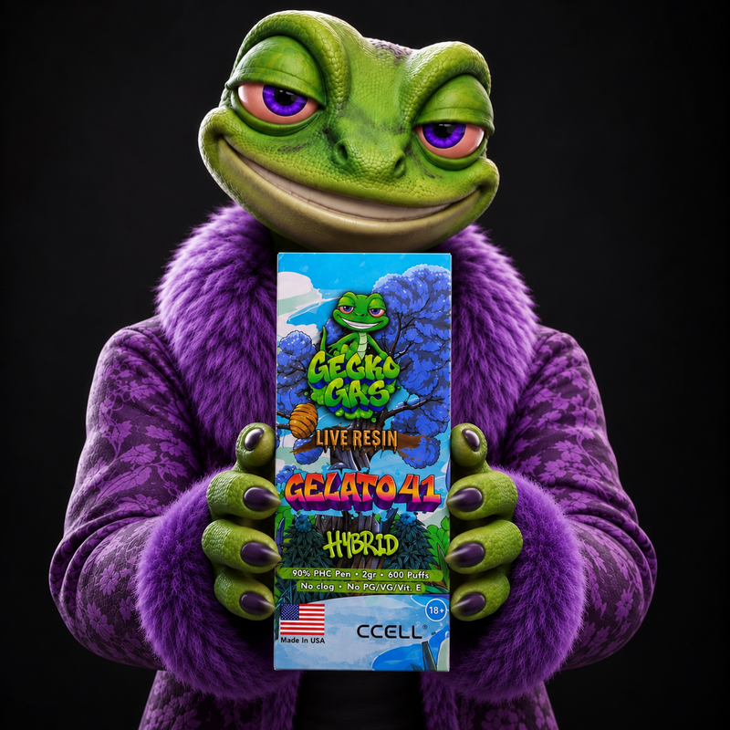 Vaper 10-OH Gecko Gas Gelato 41 – Live Resin 2 ml